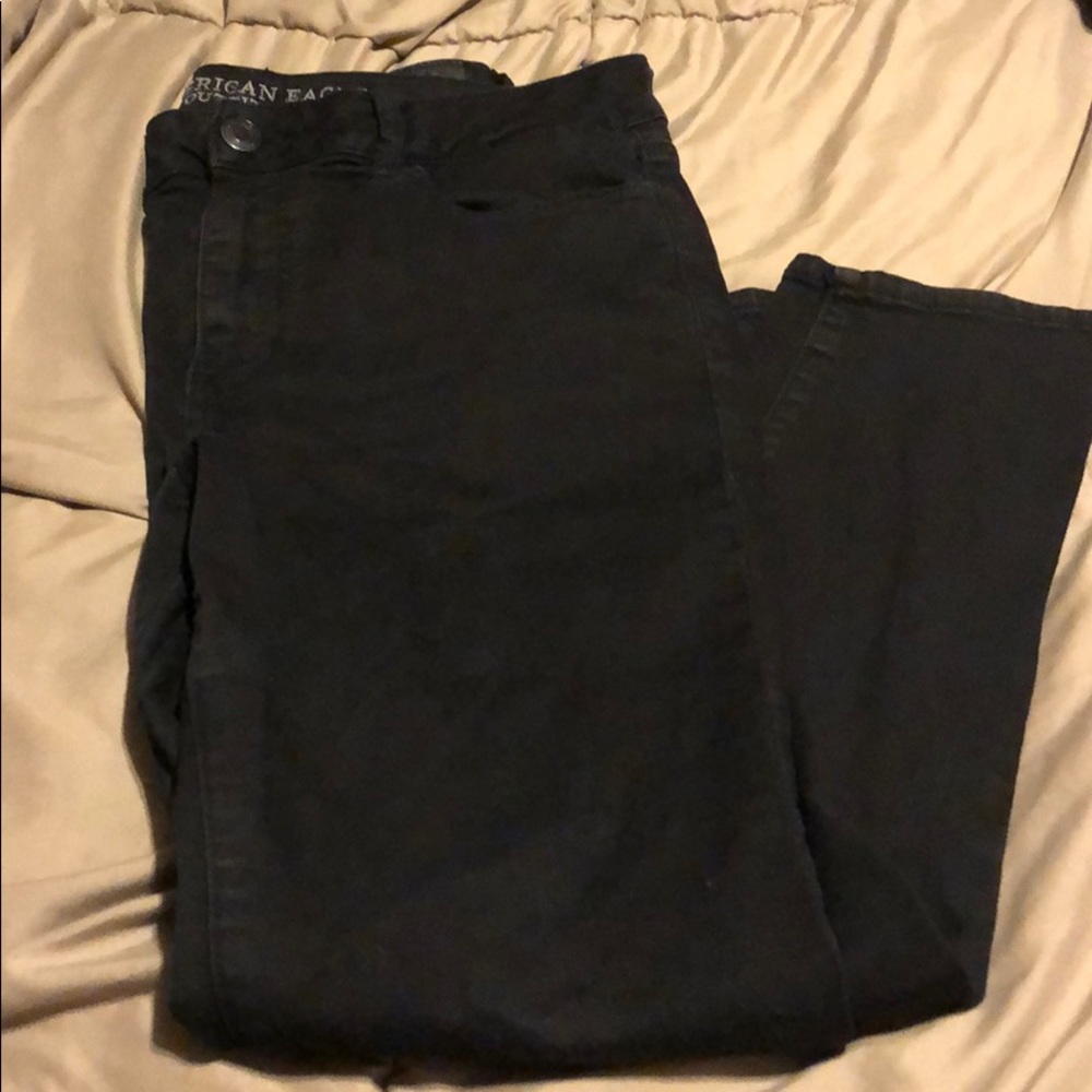American Eagle high waisted black jeggings